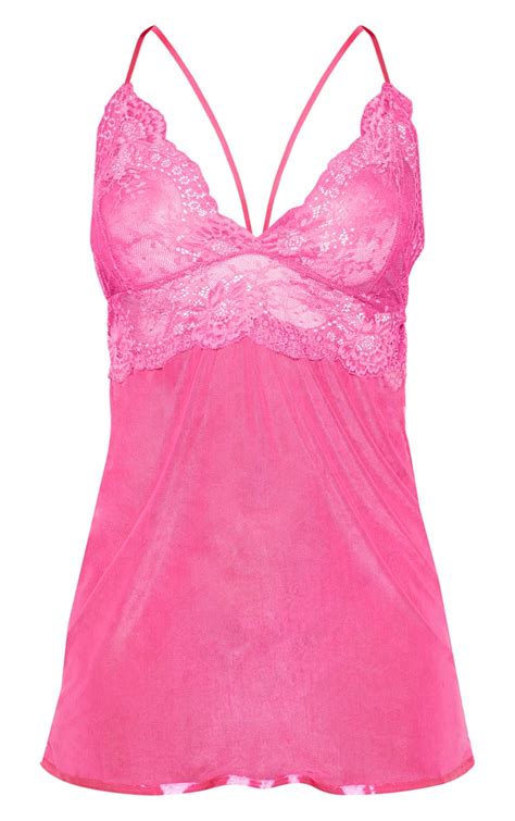 pink sheer lingerie